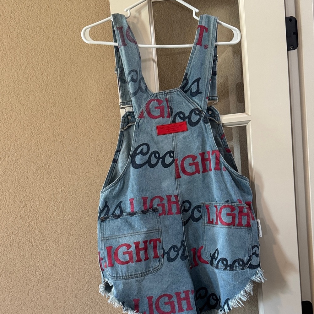 The Laundry Room Coors Light Denim Overalls - Picture 3 of 6